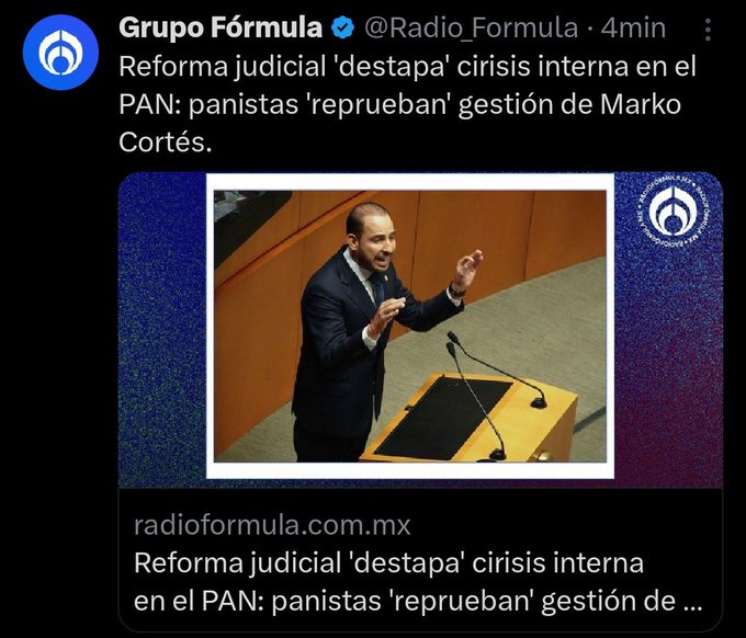 &iquest;Entonces apenas se dieron cuenta los panistas que todo les est&aacute; saliendo mal? La pregunta es... Es solo<a href="/tag/morena"class="tags"><span>#morena</span></a><a href="/tag/vivamexico"class="tags"><span>#vivamexico</span></a><a href="/tag/4t"class="tags"><span>#4t</span></a><a href="/tag/poderjudicialcorrupt"class="tags"><span>#poderjudicialcorrupt</span></a>