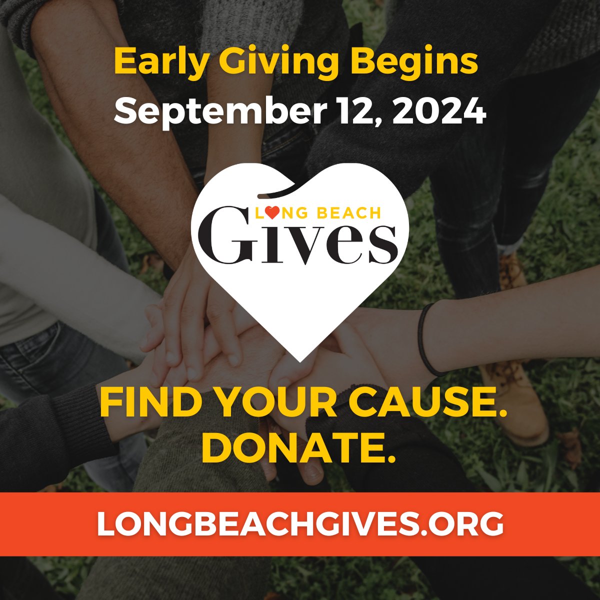 Early giving starts TOMORROW, Sept. 12th! Start browsing nonprofits here: bit.ly/findacause #LongBeachGives ❤️