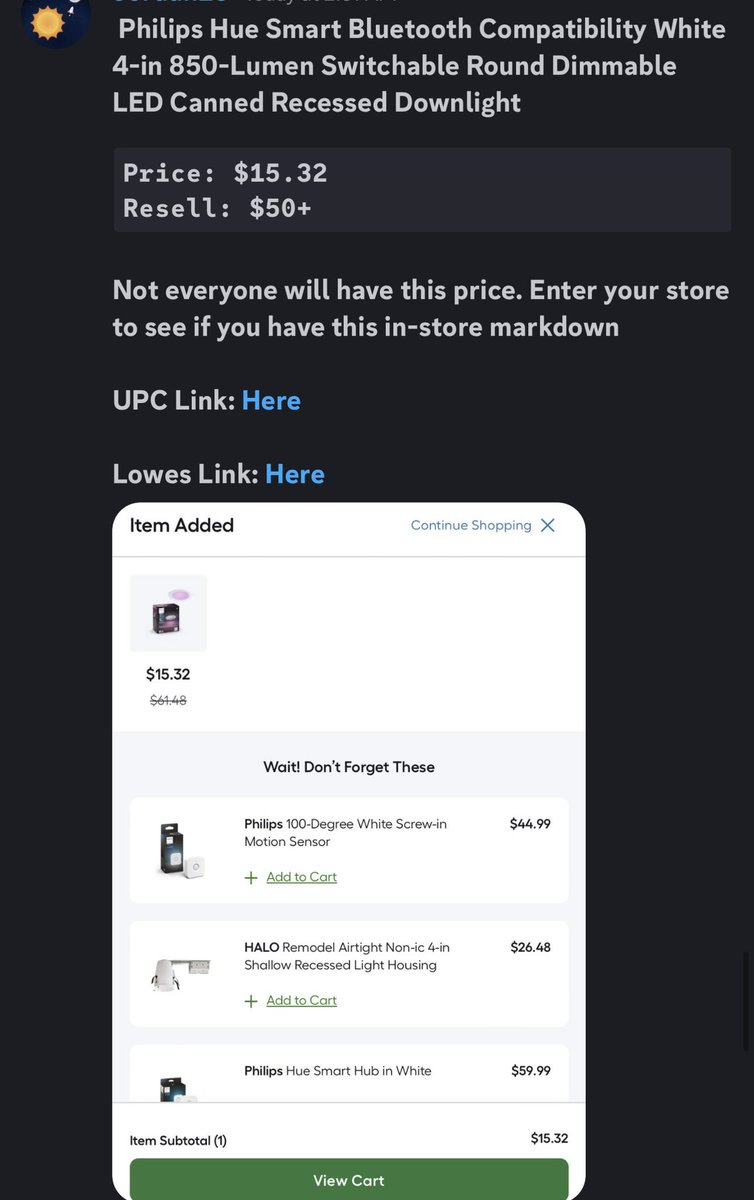 SolarFlips's tweet image. Still posting local instore profitable markdowns from stores like Sam’s Club, Lowe’s and Home Depot. Dm me if you’re interested in adding these posts to your group!