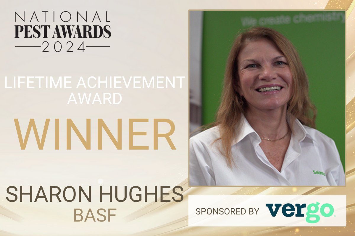 Cheers to Sharon Hughes for winning the Lifetime Achievement Award! 🥂 Your exceptional talent has earned you this honour. Congratulations on this outstanding achievement!

Sponsored by @VergoPest