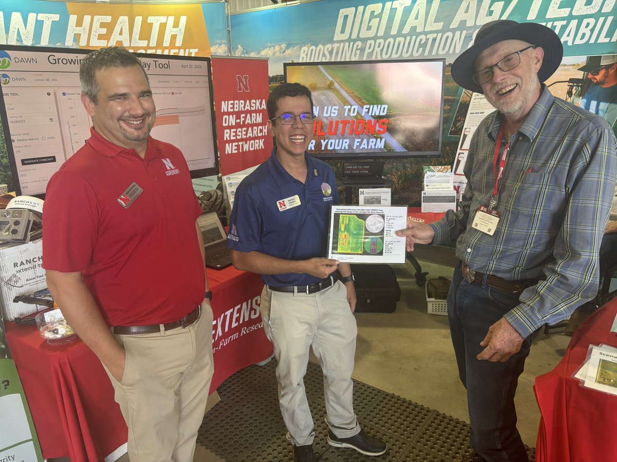 Don Batie (@dbatie) on Twitter photo Was finally able to meet Guillermo and Mailson face to face today. Guillermo has helped with my <a href="/OnFarmResearch/">NE On-Farm Research</a> projects for a couple of years and Mailson helped with one project this year. The map we are holding is a <a href="/pivotbio/">Pivot Bio</a> study of mine. <a href="/HHDays/">Husker Harvest Days</a> Was finally able to meet Guillermo and Mailson face to face today. Guillermo has helped with my <a href="/OnFarmResearch/">NE On-Farm Research</a> projects for a couple of years and Mailson helped with one project this year. The map we are holding is a <a href="/pivotbio/">Pivot Bio</a> study of mine. <a href="/HHDays/">Husker Harvest Days</a>
