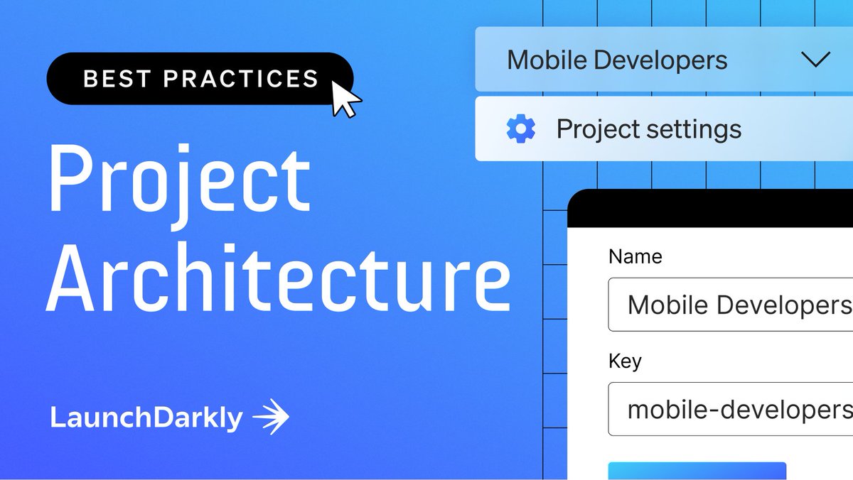 LaunchDarkly's tweet image. 🎬 Welcome to another episode of Best Practices!

In this video, we dive into optimizing project structure and feature flag management with LaunchDarkly.

Watch now for expert insights: youtube.com/watch?v=uHhnj2…

#FeatureManagement #DevOps #ProjectArchitecture