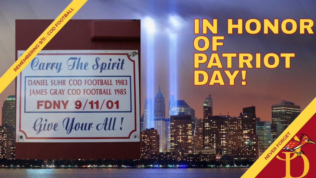 COD_Athletics's tweet image. TODAY! 🏈 The @CollegeOfDesert Athletics family honors the sacrifices of #September11th made by 2 COD #Football alums, Daniel Suhr and James Gray. Photos courtesy of @DesertSunSports Thank you to the writer, Denise Goolsby. 🏈 desertsun.com/story/news/201…
