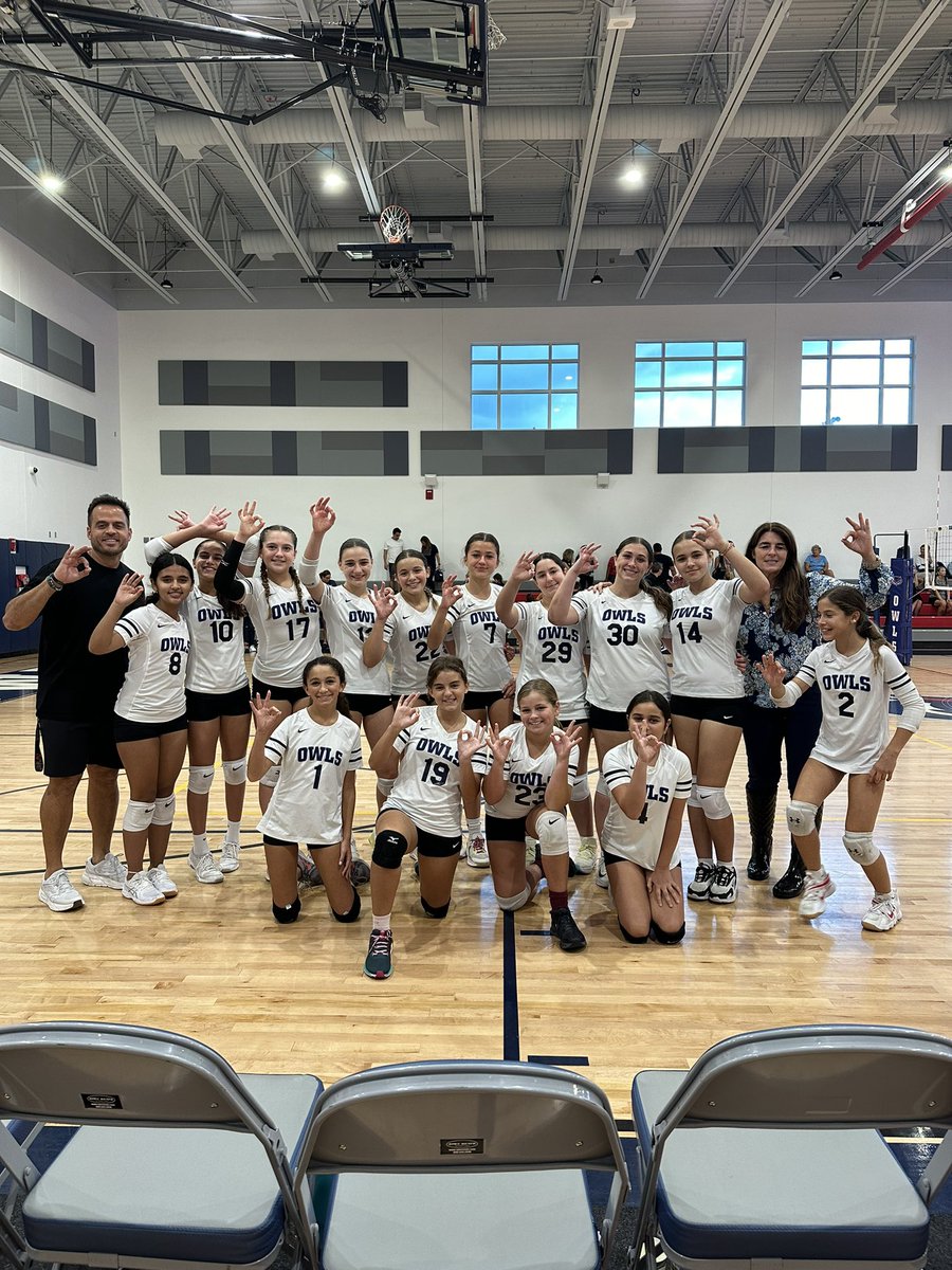 ap_hoff's tweet image. Go Owls!! Middle school volleyball is rockin’ and rollin’ ❤️