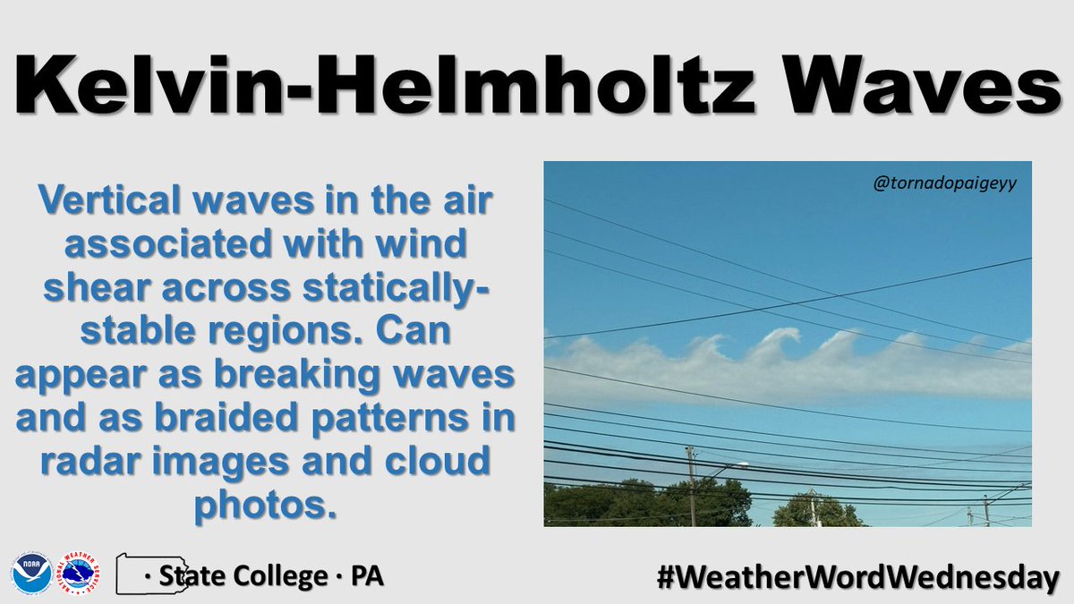 NWSStateCollege's tweet photo. Today's #WeatherWordWednesday is inspired by a rare phenomenon that was observed last week in Johnstown, PA! Thanks to @tornadopaigeyy for sharing your photos with us.
#PAwx https://t.co/b3iWg1z2S2