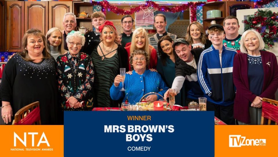 InTheWordsOf_CM's tweet image. Mrs Brown’s Boys is the biggest pile of wank ever to be classed as comedy.

Retweet if you agree?

#NTAs 
#NationalTelevisionAwards