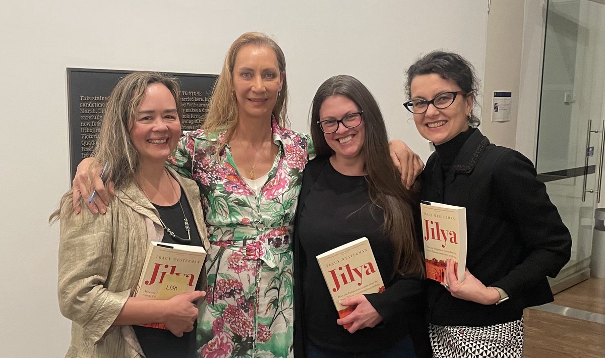 Dr Margaret Osborne (@pepsych) on Twitter photo A privilege to be in the presence of the inimitable <a href="/TracyWesterman/">Dr Tracy Westerman AM</a> at her book launch <a href="/UniMelb/">University of Melbourne</a>. Her knowledge & ability to communicate complex deeply moving material on #trauma, Aboriginal injustice & triumph is a gift. Be a better human - read her book #jilya 🙏 A privilege to be in the presence of the inimitable <a href="/TracyWesterman/">Dr Tracy Westerman AM</a> at her book launch <a href="/UniMelb/">University of Melbourne</a>. Her knowledge & ability to communicate complex deeply moving material on #trauma, Aboriginal injustice & triumph is a gift. Be a better human - read her book #jilya 🙏