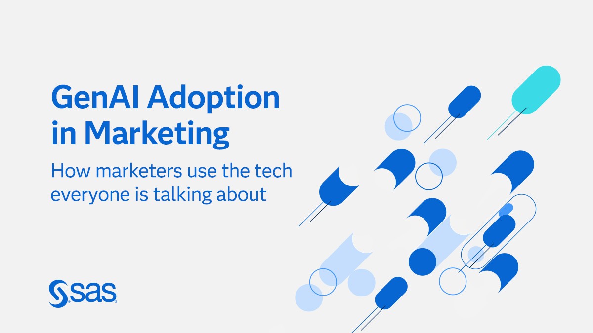 Everyone talks about #GenAI, but who’s leading the way? According to a global survey commissioned by SAS, most marketers are using GenAI. But there’s a long way to go before they fully recognize the technology's potential. Read the report: 2.sas.com/6019WqDLZ #MarTech