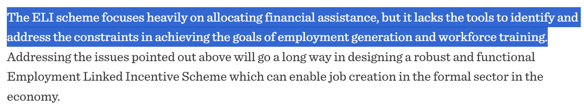 HarvardRTE's tweet photo. .@mausamiitb, our postdoctoral fellow for 2023-24, writes about the quality and coordination challenges associated with India's recently announcement Employment-Linked Incentives (ELI) program https://t.co/Lfbrk7srNn https://t.co/jvCBon9Ury