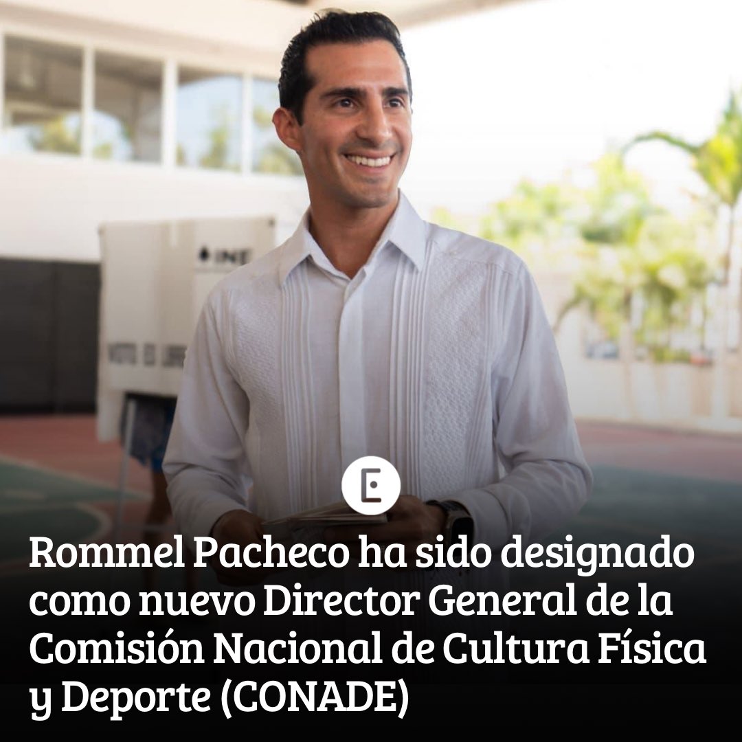 Rommel Pacheco tomará el mando de la Conade con Claudia Sheinbaum

La presidenta electa de México, Claudia Sheinbaum, ha designado al ex clavadista <a href="/Rommel_Pacheco/">Rommel Pacheco</a> como el próximo titular de la Comisión Nacional de Cultura Física y Deporte (<a href="/CONADE/">CONADE DE BOLIVIA</a>). 

📑 goo.su/ThZl5