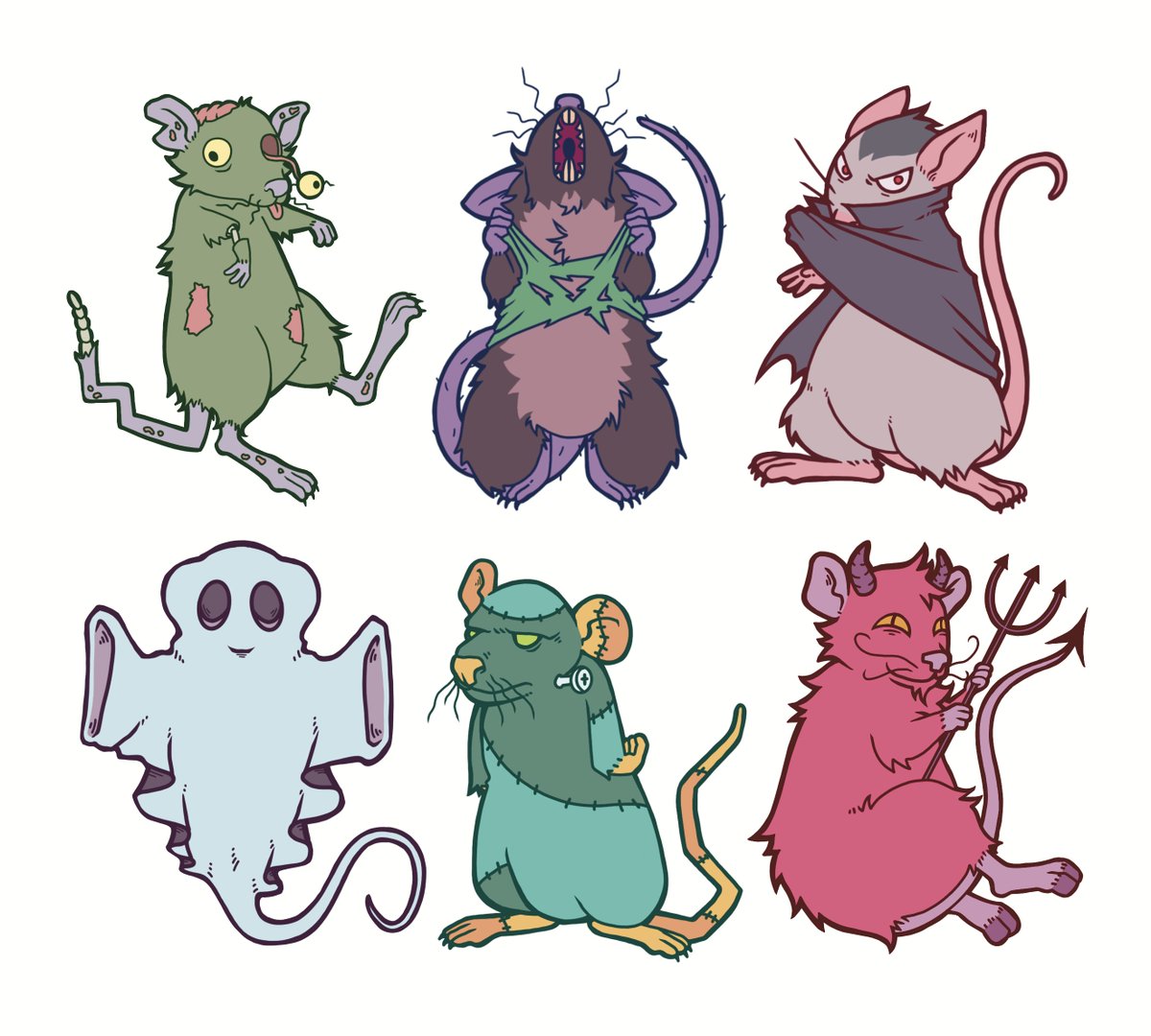 halloween rats of every kind!