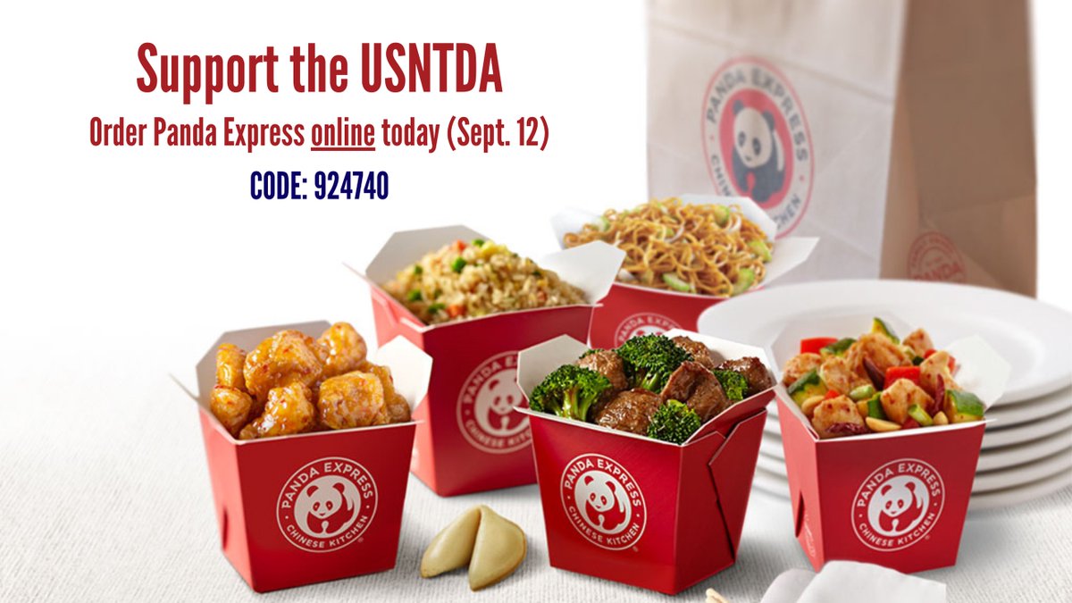 We're asking you to eat <a href="/PandaExpress/">Panda Express</a> to help the USNTDA go to Spain!

➡️ When
Pickup or delivery TODAY

➡️ How
Online orders only! Apply code 924740 in the Fundraiser Code box during online checkout at pandaexpress.com or via the app