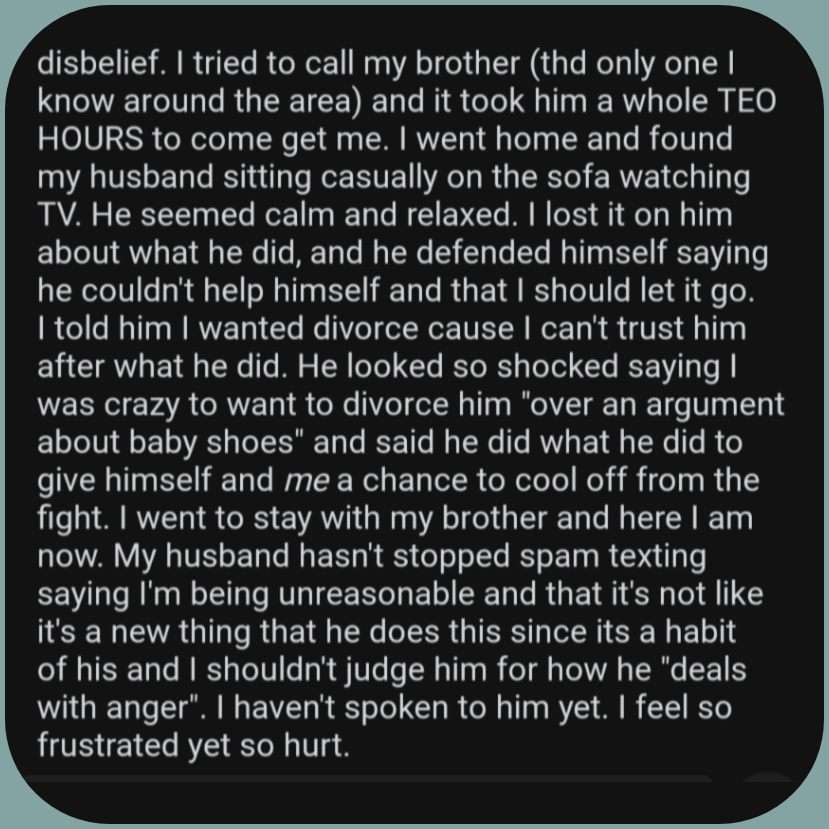 ask_aubry's tweet photo. He kicked his pregnant wife out of the car. https://t.co/1eGkS208xZ