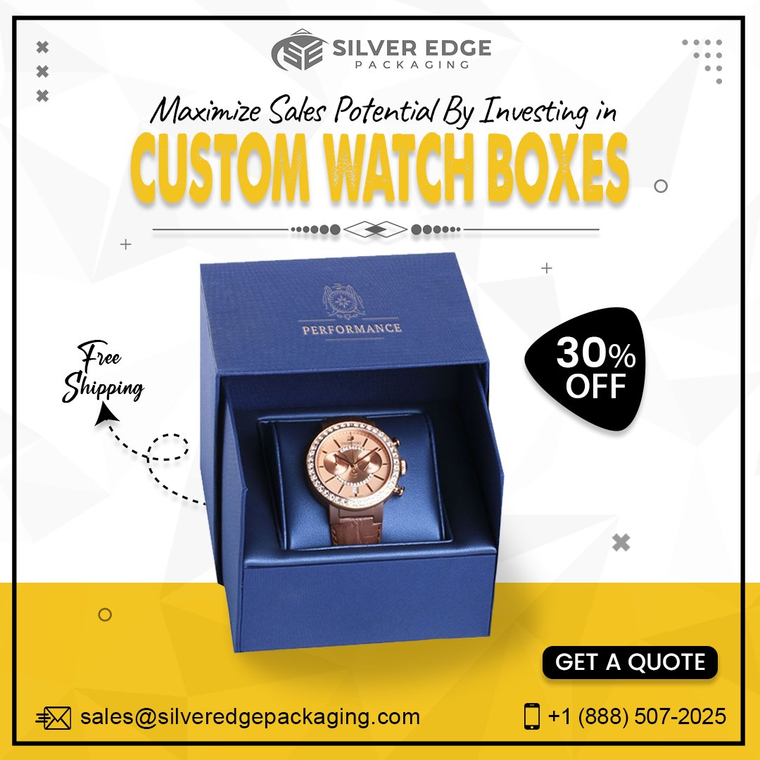SilverEdgePack's tweet image. 𝐌𝐚𝐱𝐢𝐦𝐢𝐳𝐞 𝐘𝐨𝐮𝐫 𝐒𝐚𝐥𝐞𝐬 𝐖𝐢𝐭𝐡 𝐂𝐮𝐬𝐭𝐨𝐦 𝐖𝐚𝐭𝐜𝐡 𝐁𝐨𝐱𝐞𝐬! ⏱️✨
silveredgepackaging.com/product/custom…
sales@silveredgepackaging.com
+1 (888) 507-2025
#SilverEdgePackaging #WatchBoxes #CustomWatchPackaging #LuxuryPackaging #IncreaseSales #BoostProfits #WatchBranding