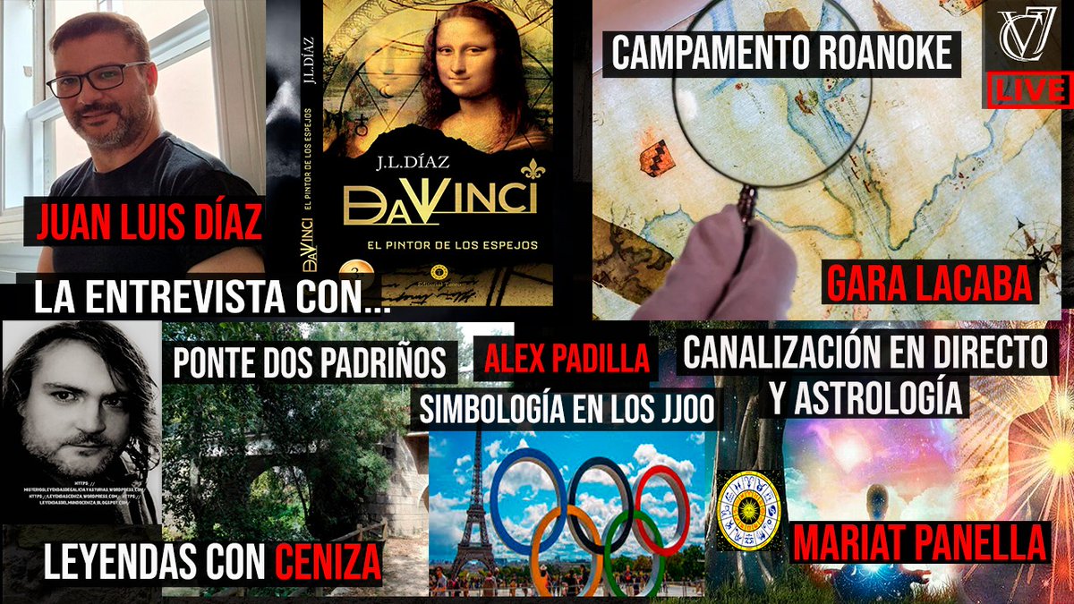 saipclave7's tweet photo. Y este viernes, entrevista con nuestro amigo Juan Luis Díaz y su nuevo libro, canalización en directo, Gara nos hablará del campamento Roanoke, Alex Padilla nos cuenta la simbología de los JJOO de París, Leyendas con Ceniza y mucho más... 
🛸☠️👽👻🔮🕯️🎙️
#clave7 https://t.co/4Ieiea1gev