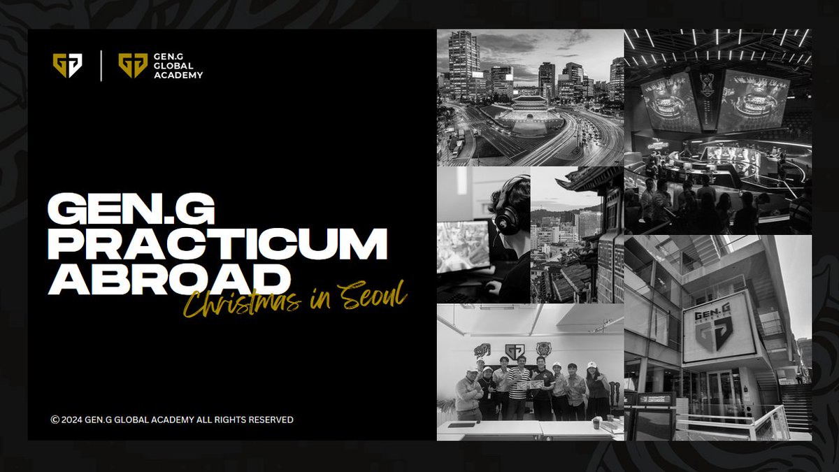 Dive into esports in Korea with Gen.G's Practicum Abroad program! 🇰🇷

College students can get hands-on experience with industry professionals while exploring Korea during the holidays. For more info, sign up below!
📚 geng.gg/pages/gen-g-pr…

#TIGERNATION #GGA