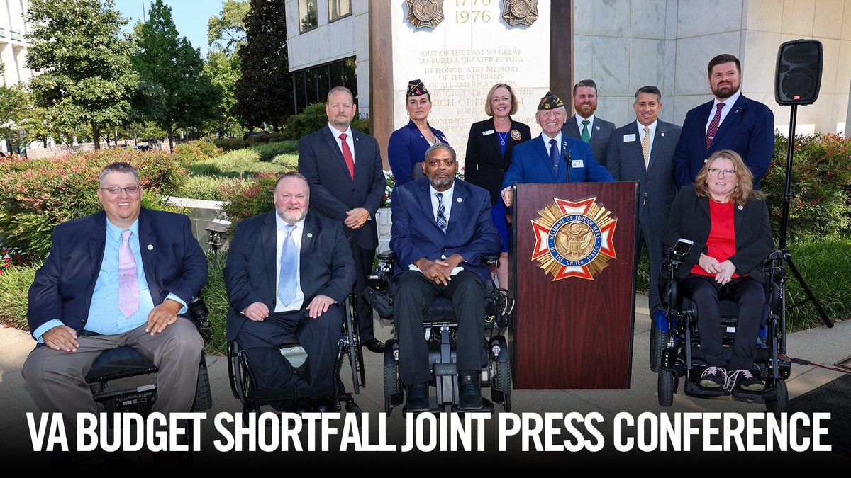 VFWHQ's tweet image. VFW along with partner veterans service organizations and advocates convened at our Washington Office today to address the VA funding budget shortfall that would come at the expense of our nation’s veterans. 
youtube.com/watch?v=Mx7fuM…