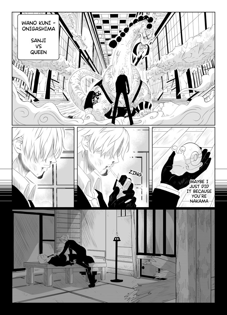 aari_arts's tweet image. What if... on Onigashima, #Sanji starts to realize his feelings for #Zoro?

The 7 pages of this #ZoSan Comic became 9 in the end, I hope you like it! The other pages are in the comments. 🙃

#onepiece
