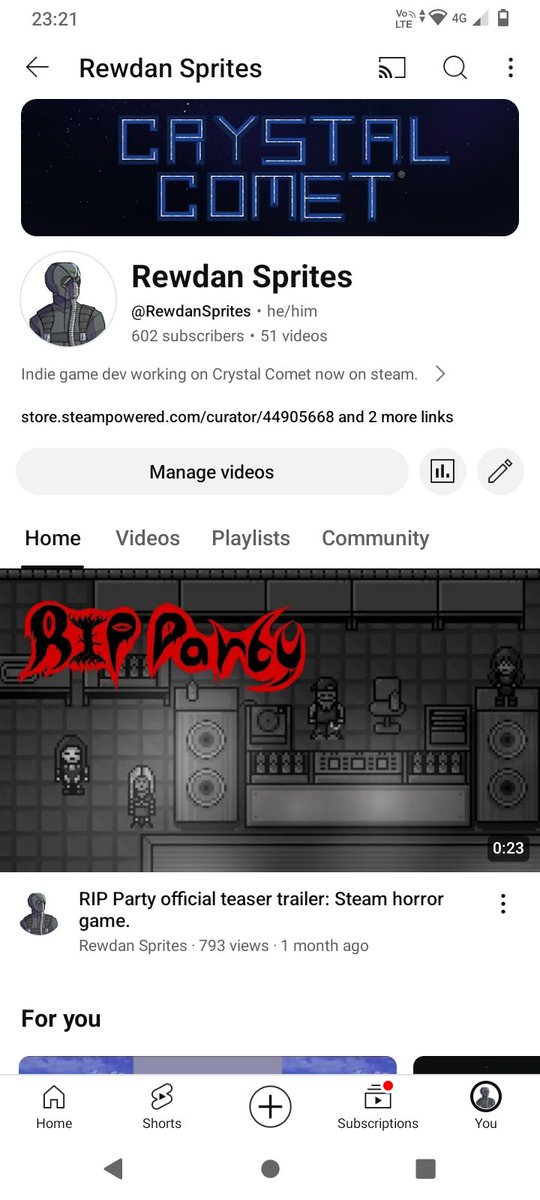Thanks for the 600 followers on YouTube 😎. Took a little longer to overtake Twitter than I expected but knew it would happen eventually. I had a channel before which took three years to only get 100 followers before. Should have done games development back then instead lol.