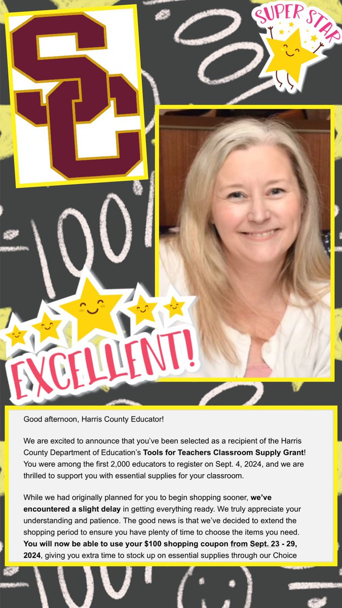 Humble ISD Dyslexia (@hdyslexia) on Twitter photo Congrats to <a href="/MrsHartman_SCHS/">Shannon Hartman</a> from <a href="/HumbleISD_SCHS/">Summer Creek High</a> winning a grant for classroom supplies! We cheer for you and your leadership of SCHS Bulldogs! Congrats to <a href="/MrsHartman_SCHS/">Shannon Hartman</a> from <a href="/HumbleISD_SCHS/">Summer Creek High</a> winning a grant for classroom supplies! We cheer for you and your leadership of SCHS Bulldogs!