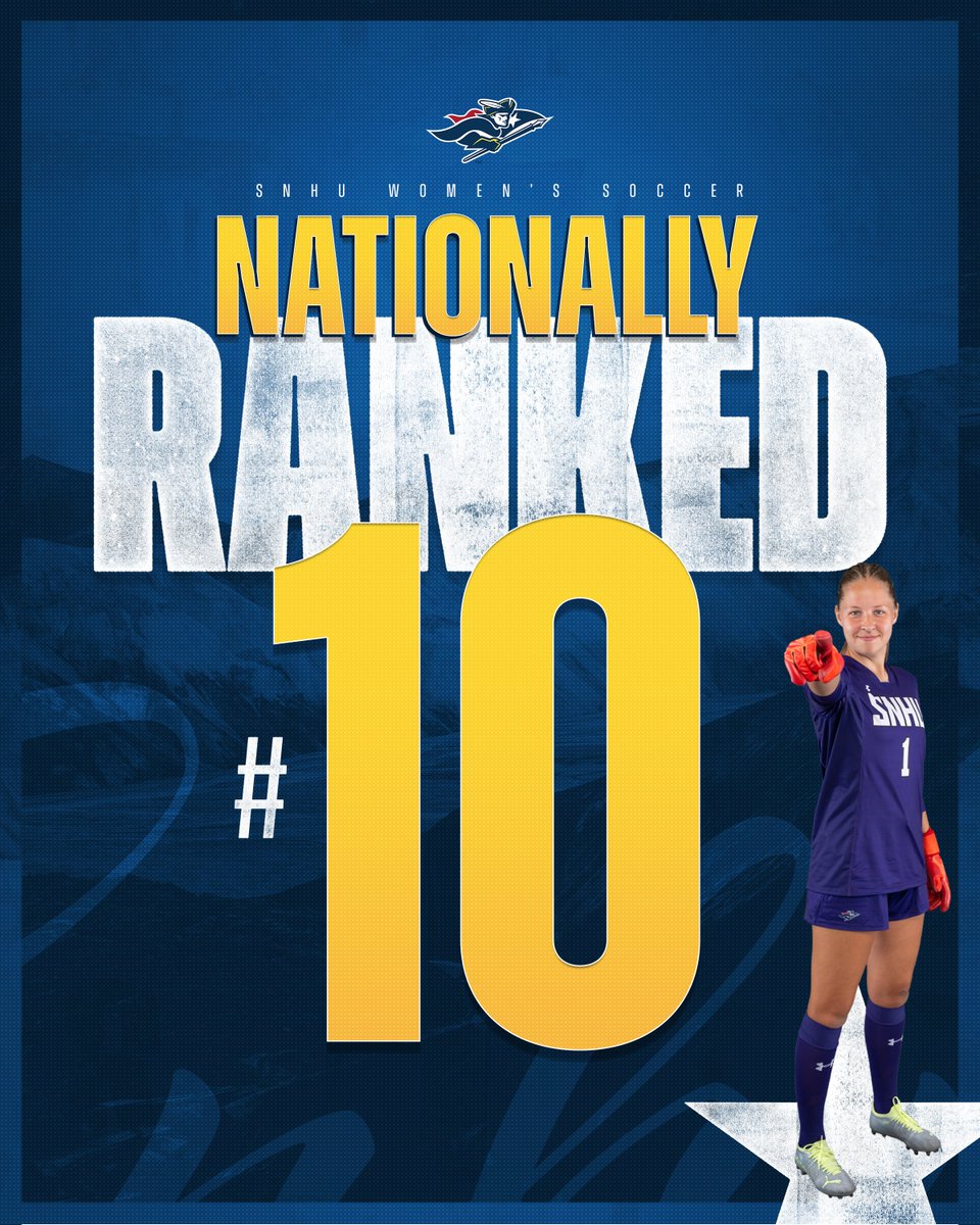 National recognition: <a href="/SNHU_W_SOCCER/">SNHU Women's Soccer</a> jumps into the United Soccer Coaches Top 25 this week at No. 10!

unitedsoccercoaches.org/rankings/colle…
