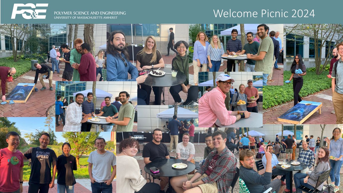 Polymer Science & Engineering Dept @ UMass Amherst (@umasspse) on Twitter photo We had beautiful weather for our <a href="/UMassPSE/">Polymer Science & Engineering Dept @ UMass Amherst</a> fall semester welcome picnic! 🌞 We had beautiful weather for our <a href="/UMassPSE/">Polymer Science & Engineering Dept @ UMass Amherst</a> fall semester welcome picnic! 🌞