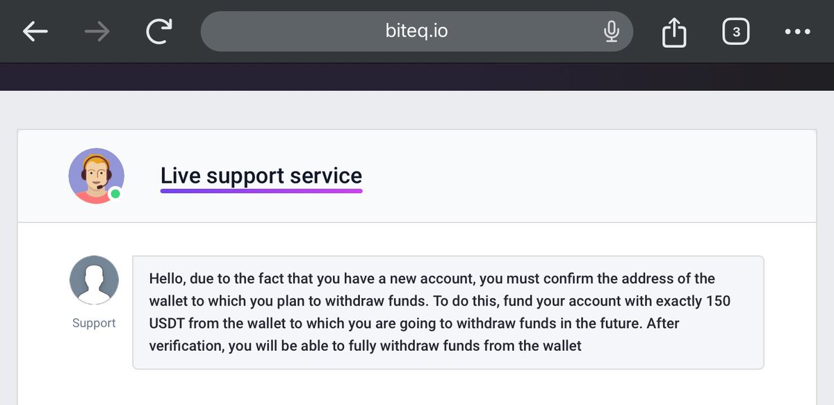 Careful with exchange biteq.io, it will eat ur money then will require 150 dollars to cash out <a href="/SEC_Enforcement/">SEC Enforcement</a> #biteq