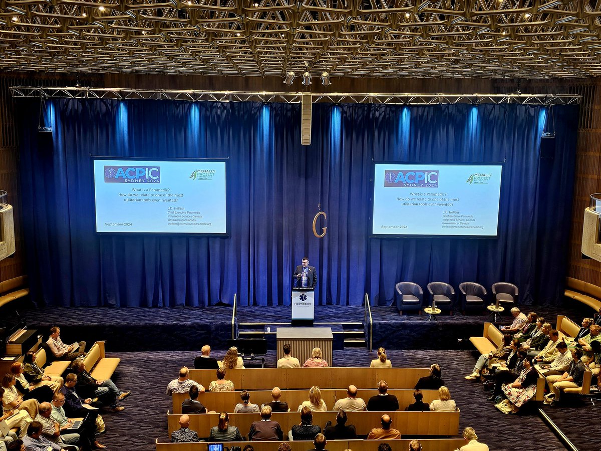 #ACPIC24 opened by Keynote J.D. Heffern, Chief Paramedic, Indigenous Services of Canada