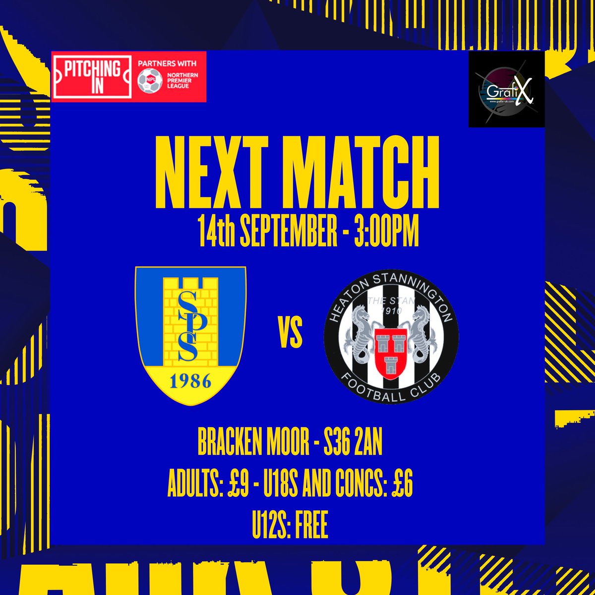𝙉𝙀𝙓𝙏 𝙈𝘼𝙏𝘾𝙃

We are at home in two days time as we take on <a href="/Heatonstan/">Heaton Stannington FC</a>!

It's the first time we'll face Heaton, so come up to the Moor and watch!