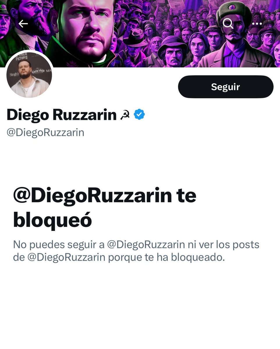 Wiwiberto's tweet photo. Qué pasó, mi Dieguito. No que muy intelectual y a favor de la libertad de pensamiento, @DiegoRuzzarin ? https://t.co/ffKzOxsUPy