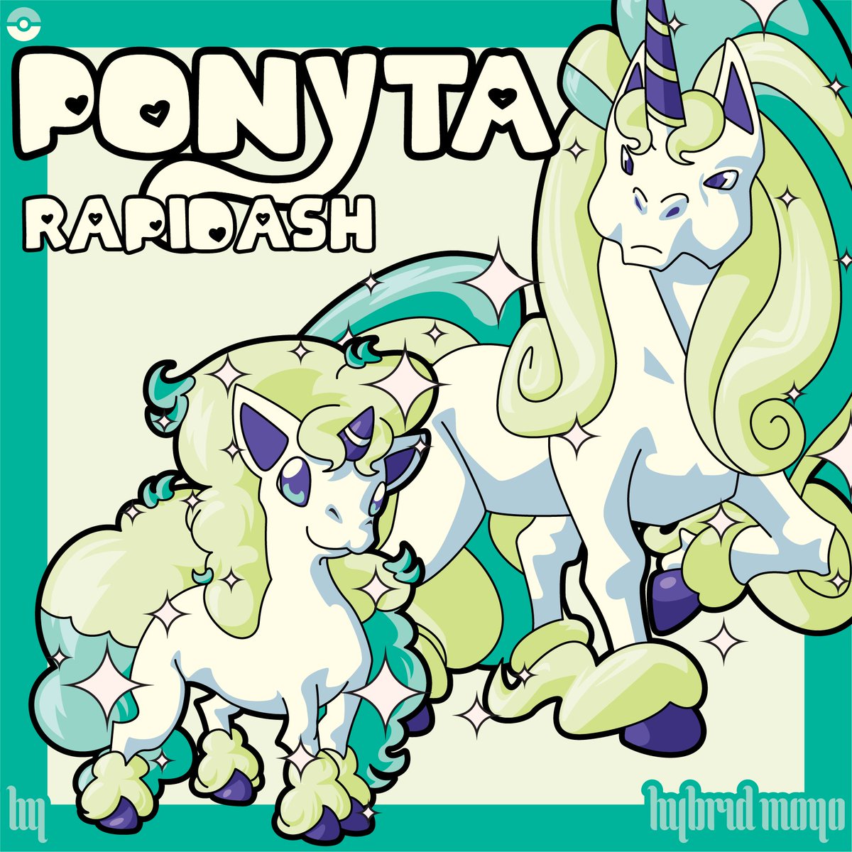 Les comparto el dibujo final de #Ponyta y #Rapidash de Kanto y Galar en sus versiones comun y shiny.

Dejen un mensaje, un like, o compartan. Me ayudan mucho a llegar a más gente y creerme el sueño de ser artista.

#fanart #vectorart #pokemon #pokemongo