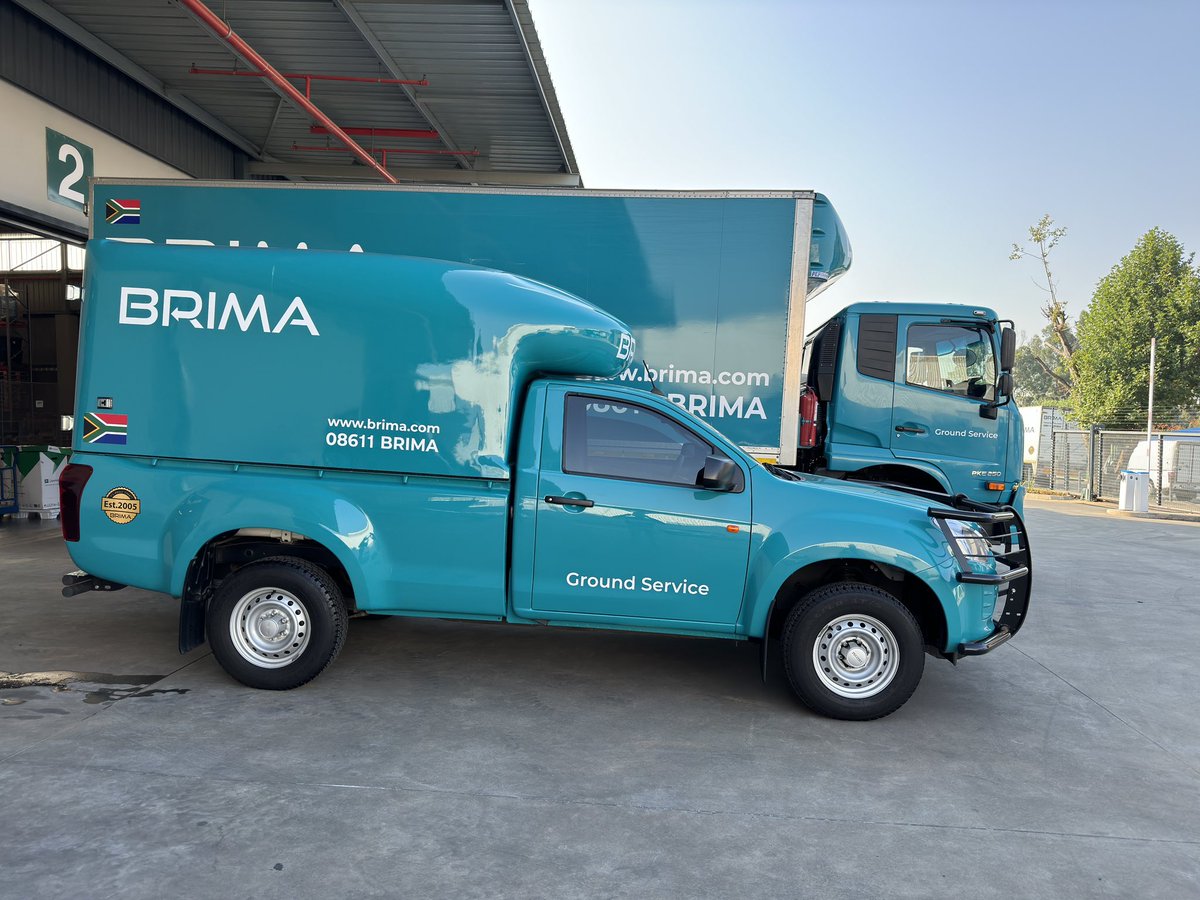 tshepomekoa's tweet photo. It all started with a dream and this truck ‘The old lady’ She carries the number plate BRIMA GP & still has her original BRANDING.She’s just recently been given the freedom to retire.She is in mint condition & remained in service till 2019.  

And she gave birth to this great brand that we are seeing roaming the streets of South Africa 🇿🇦 

#brimalogistics 
#the14yearstartup