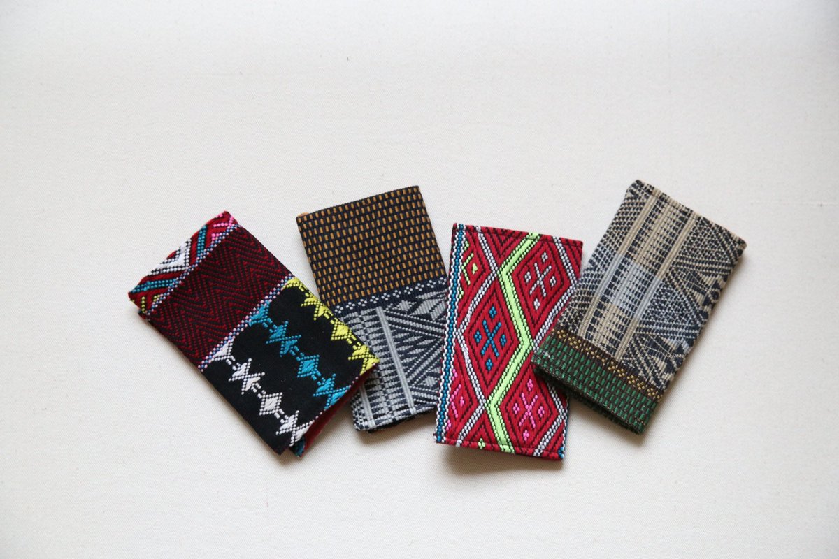 Introducing our handmade business card holders, crafted from authentic tribe textiles. Each piece reflects the rich cultural heritage and skilled craftsmanship passed down through generations. #daccomyanmar #madeinmyanmar #cardcase #yangon #handicrafts #ミャンマー