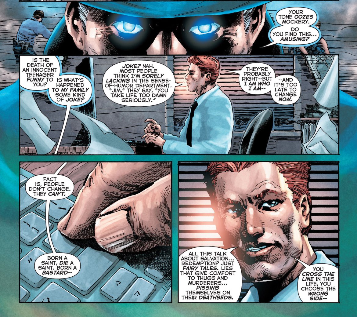 TheeAngryGhost's tweet photo. “I Am that I Am”. 

James Corrigan of The N52 “subtly” claims a title of God.

In a series of tweets, I’d like to discuss, if there is any truth to this “claim”, both in The N52 and outside of it!

A test run of Theology and Comic Books. 

[The Phantom Stranger #5] 

#TheSpectre https://t.co/Xq48Y8DXo7