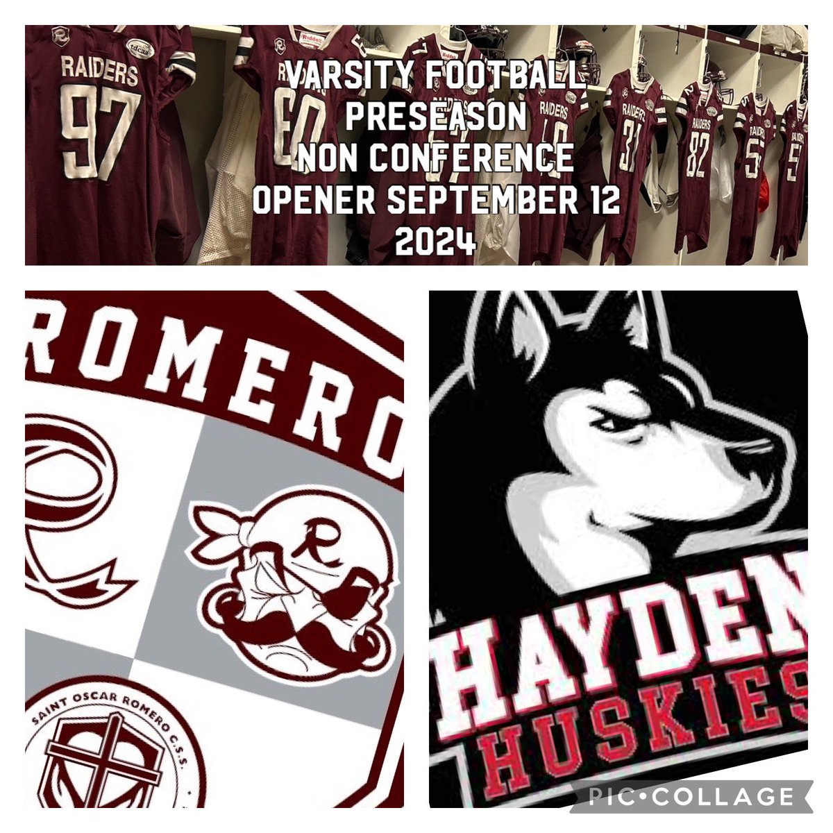 The 2024 Pre Season gets under way with the Raiders travelling to Burlington to face the Hayden Huskies. <a href="/FootballOntario/">Football Ontario</a> <a href="/FootballTO_/">Football Toronto</a> <a href="/romeroraiders/">Saint Oscar Romero Catholic Secondary School</a>