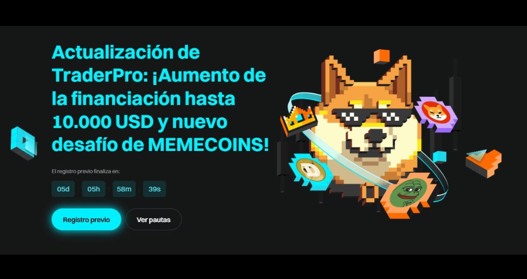 ve_emily's tweet image. Esta es tu oportunidad de participar en el programa #BitgetTraderPro3 de @bitgetglobal. Es hora de mostrar tus conocimientos de un gran trader en Memecoins con una cuenta de 10.000 USD. 

Únete y se un TraderPro de #Bitget 

#BitgetBuilder2024 #Bitget #Memecoins