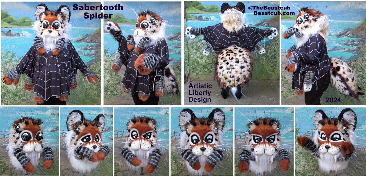 A sabertooth spider? Certainly not your everyday choice for a hybrid species but I definitely had fun designing it >:3=

Which set of eyes is your favorite?