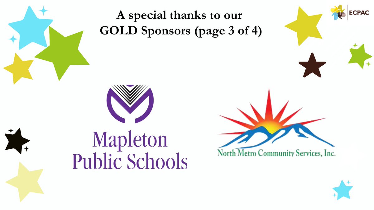 We are so thankful for <a href="/MapletonSchools/">Mapleton Public Schools</a>  and <a href="/NorthMetroComm1/">North Metro Community Services</a>  for their support as GOLD sponsors - supporting us to meet our ultimate goal that "all children enter kindergarten healthy and ready to learn and succeed!"