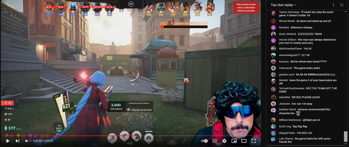 His first game didn't end up well. Every one on his team left.