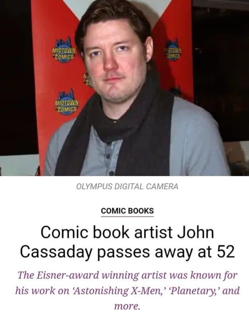 SaharAker's tweet photo. I’m still in shock that my dear and ridiculously talented friend @john_cassaday, aka Johnny, is gone. We worked together when I first started my career in TV news about 30 years ago. He was always drawing amazing images every chance he had. 

I’m blown a… https://t.co/nPGikIpwRb https://t.co/rjdLzynr8X