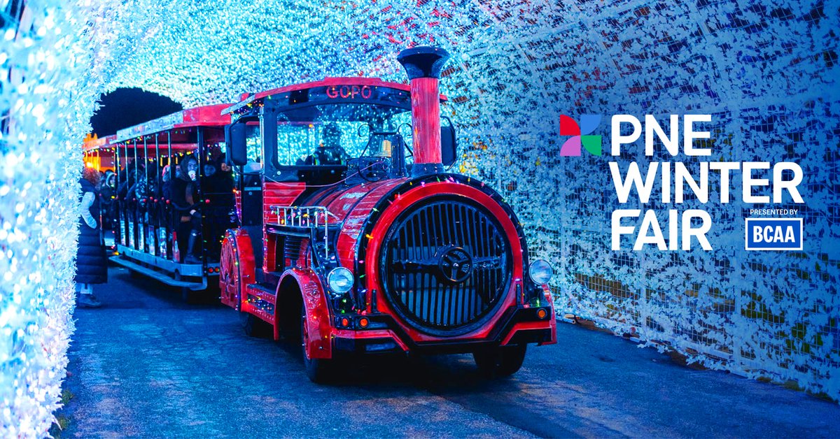 PNE_Playland's tweet photo. The PNE Winter Fair presented by BCAA is coming back for the holiday season! 🎄🌟

Join us December 6-8 and 12-23. 

Don't miss the special Early Bird pricing! Purchase your tickets before September 25 to save.

🔗 Buy tickets:  https://t.co/Y5RV1ryNMy https://t.co/tyfQQJLiLt