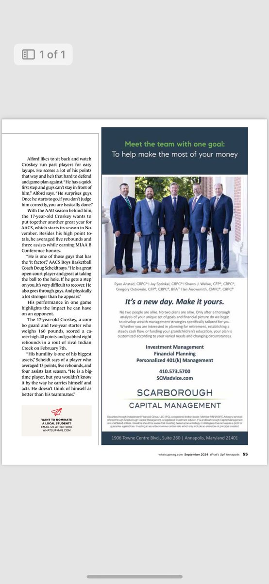 Beyond Grateful to be featured in the latest “Whats up Anapolis Magazine”. #agtg
