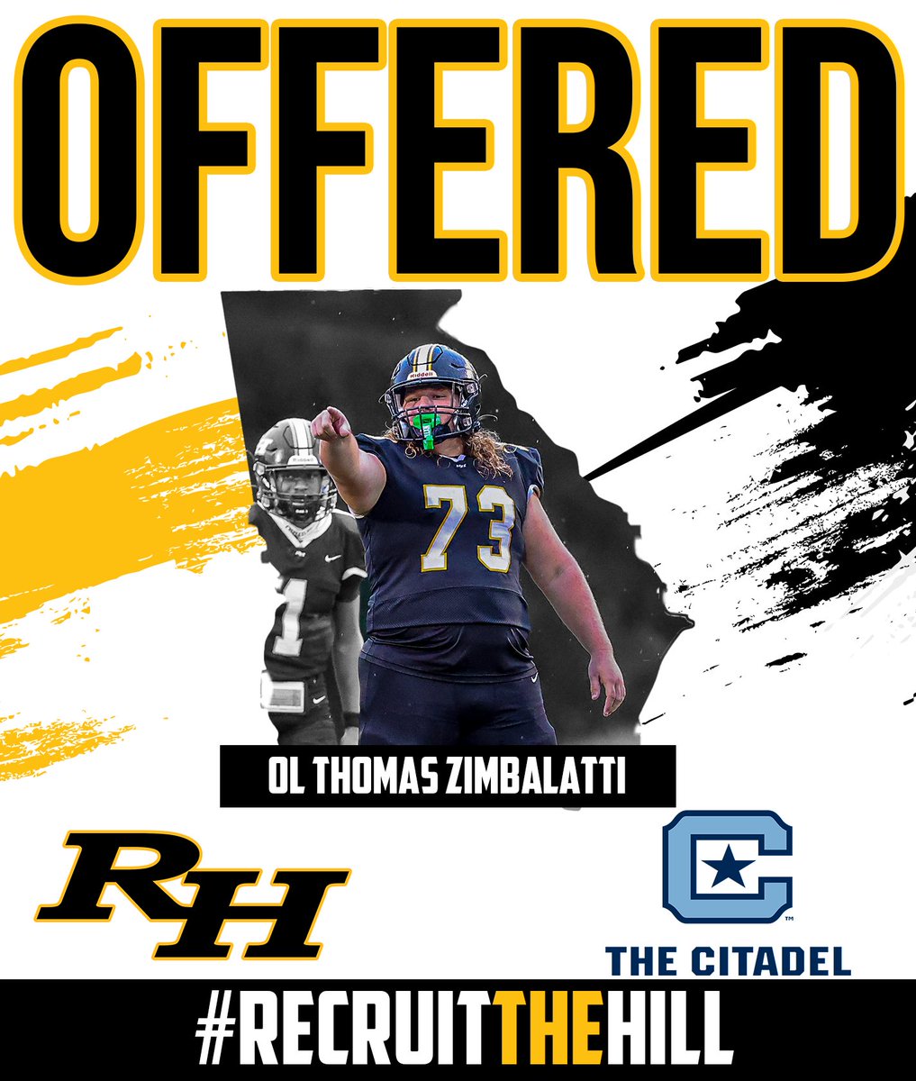Congrats to Thomas Zimbalatti on earning an offer from The Citadel!!
#HillBuilt