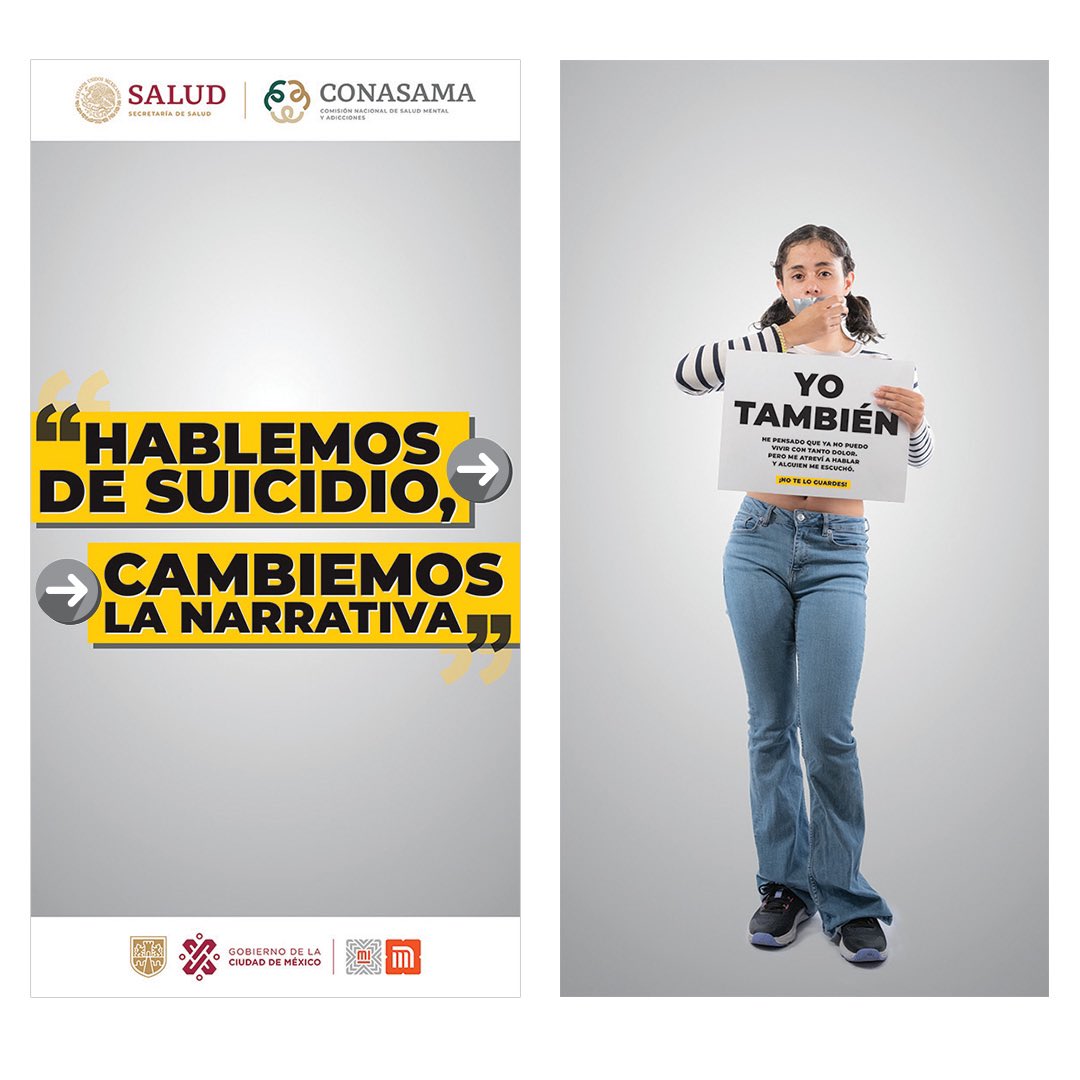 conasamamx's tweet photo. No te pierdas la exposición “Hablemos de Suicidio, Cambiemos la Narrativa”, 🎗️ estará en la estación Zaragoza, en @MetroCDMX 🧵👇🏽

#PrevenciónSuicidio https://t.co/iYncpgWJrF