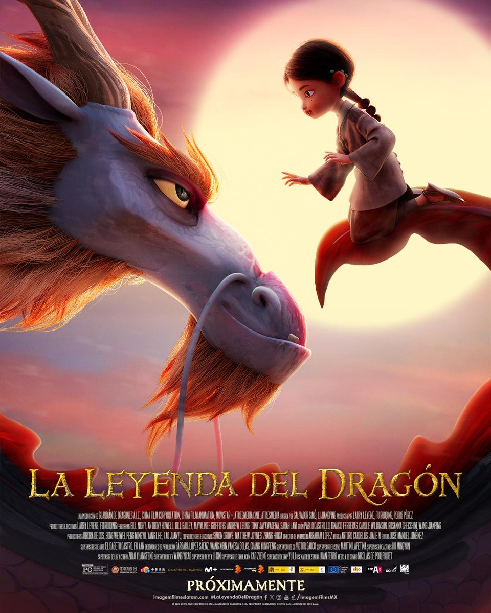 avinmedios's tweet image. #ImagemfFilms lanzo el póster de la película animada #LaLeyendaDelDragon, que tendrá su estreno el 10 de octubre, y dentro del doblaje esta #LuceroMijares en su primer protagónico como #Ping y #MiguelBurra como #ElDragón.

@ImagemFilmsMx @AgenciaMUST #CineEnFamilia #Próximamente