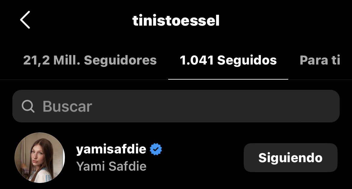 📲| La cantante TINI (<a href="/TiniStoessel/">tini</a> ) empezó a seguir a Yami en Instagram 👀🔥