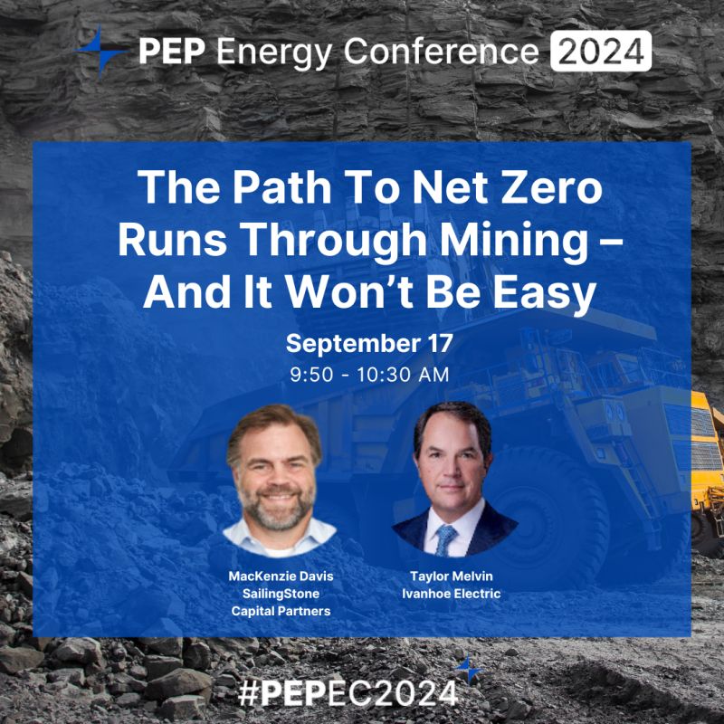 ivanhoeelectric's tweet photo. Hear from our President and CEO, @TaylorMelvin_IE at the PEP Energy Conference on Tuesday, September 17 at 9:50 a.m. CDT. #PEPEC2024 @PEP_EnergyBrain https://t.co/WEp67oqSKP