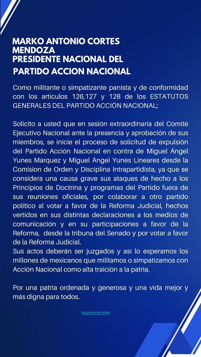 verobchavez's tweet photo. @latinus_us @MarkoCortes  fuera @MYunesMarquez #Traidor https://t.co/6UZTsSHVVd