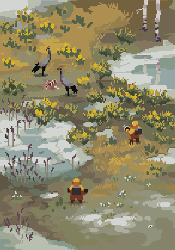 Franrekk's tweet photo. cranes (wip)

#pixelart https://t.co/wAmkSFKM39