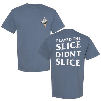 ForePlayPod's tweet photo. A sentence every golfer on planet earth can relate to.

Played the slice, didn’t slice.

AVAILABLE NOW in the @BarstoolStore: https://t.co/WSKOpVlHOz https://t.co/i5QdtGZkT6